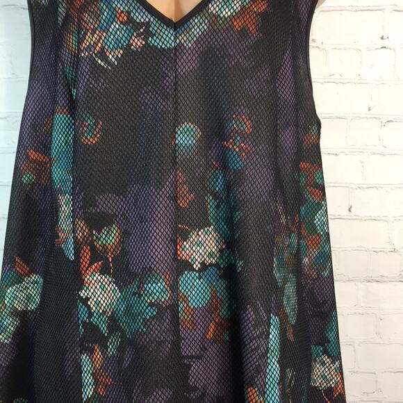 Spenser Jeremy‎ Woman Mesh & Floral Sleeveless Dress Size 3X Goth Witchy Mesh - Picture 6 of 14